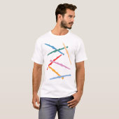 カラフルなオーボエ Tシャツ (正面フル)