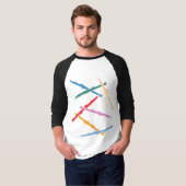 カラフルなオーボエ Tシャツ (正面フル)