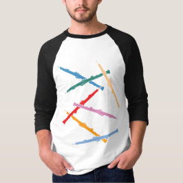 カラフルなオーボエ Tシャツ
