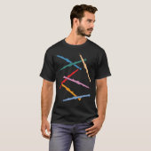 カラフルなオーボエ Tシャツ (正面フル)