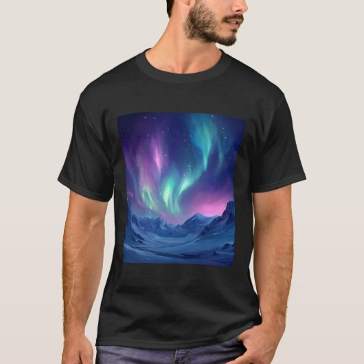 カラフルなオーラ Tシャツ (正面)