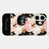 カラフルなカスタムパンプキンandleavesパターン Case-Mate iPhoneケース (裏面 (横))
