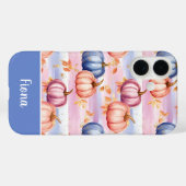 カラフルなカスタムパンプキンandleaves柄 Case-Mate iPhoneケース (裏面 (横))