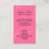 カラフルなカップケーキのベーカリー 名刺 (裏面)