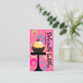 カラフルなカップケーキのベーカリー 名刺 (スタンド正面)