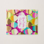 カラフルなカップケーキ ジグソーパズル (横)