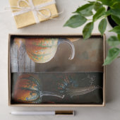 カラフルなカボチャと葉ビンテージの切り離し 薄葉紙 (ギフト)