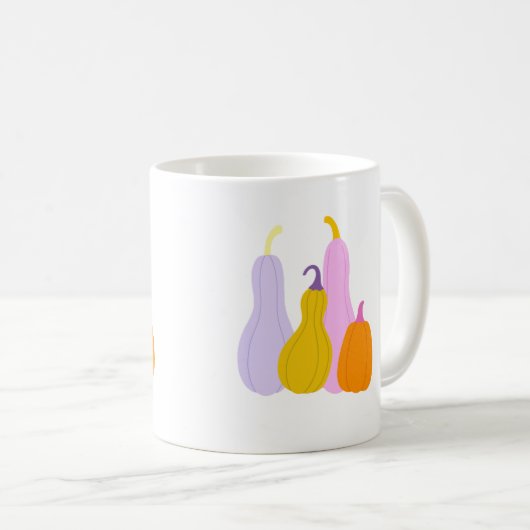 カラフルなカボチャのカップ コーヒーマグカップ (正面右)