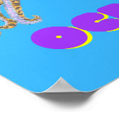 カラフルなカミナリイカ ポスター (角)