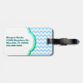 カラフルなカメのカスタムな荷物のラベル ラゲッジタグ (裏面横)