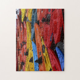 カラフルなカヤックのパズル ジグソーパズル