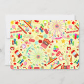 カラフルなカーニバル-カスタムな誕生日の招待状 招待状 (正面)