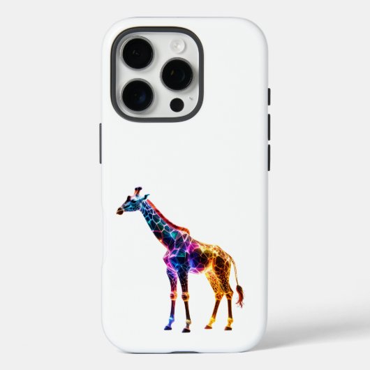 カラフルなガラスのように輝くキリン Case-Mate iPhoneケース (裏面)