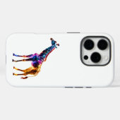 カラフルなガラスのように輝くキリン Case-Mate iPhoneケース (裏面 (横))