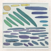 カラフルなガラスコースター ガラスコースター (正面)