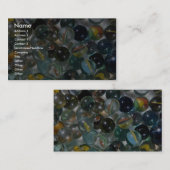 カラフルなガラス大理石 名刺 (正面/裏面)