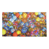 カラフルなガラス大理石 枕カバー (裏面)