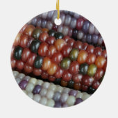 カラフルなガラス宝石のトウモロコシ セラミックオーナメント (裏面)
