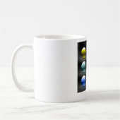 カラフルなガラス玉のマグカップ コーヒーマグカップ (左)