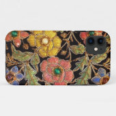 カラフルなガラス玉のヴィンテージの花柄 Case-Mate iPhoneケース (裏面(横))