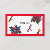 カラフルなガーデンビジネスカード 名刺 (裏面)