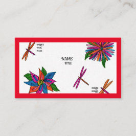 カラフルなガーデンビジネスカード 名刺