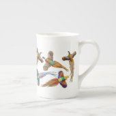 カラフルなキジの骨灰磁器のマグ ボーンチャイナマグカップ (右)