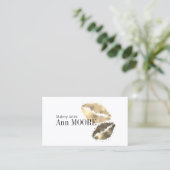 カラフルなキスの唇の金ゴールドのしぶき 名刺 (スタンド正面)