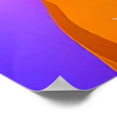 カラフルなキャラクターデザインの犬のイラスト ポスター (角)