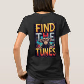 カラフルなキャラクター・モンキーを見つけろ Tシャツ (裏面)