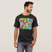 カラフルなキャンディハート Tシャツ (正面フル)
