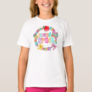 カラフルなキャンディブレスレット 2年生 Tシャツ