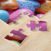 カラフルなキャンディラブハート ジグソーパズル (側面)