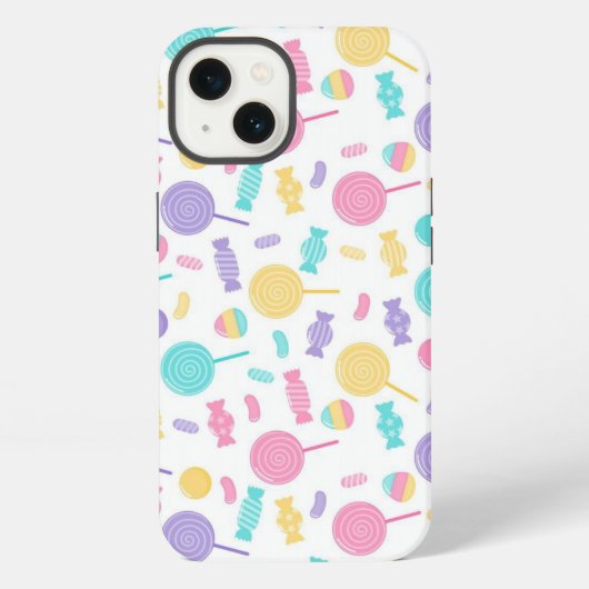 カラフルなキャンディ iPhoneケース (裏面)