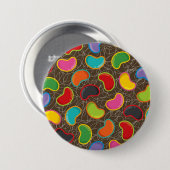 カラフルなキャンデーのレトロのゼリー菓子の破裂音ボタン 缶バッジ (正面&裏面)