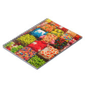 カラフルなキャンデーの甘い店のノート ノートブック (左側)