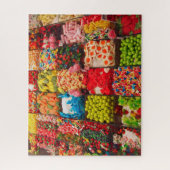 カラフルなキャンデーの甘い店 ジグソーパズル (縦)