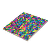 カラフルなキャンデーはプリントのタイルを振りかけます タイル (側面)