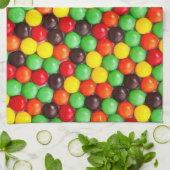 カラフルなキャンデー キッチンタオル (折り畳み)