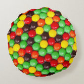 カラフルなキャンデー ラウンドクッション (裏面)
