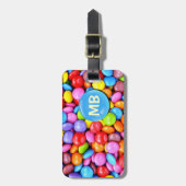 カラフルなキャンデー ラゲッジタグ (正面縦)