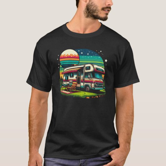 カラフルなキャンパーTシャツ! Tシャツ (正面)