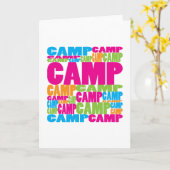 カラフルなキャンプ カード (黄色い花)