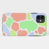 カラフルなキリンの毛皮のパターン Case-Mate iPhoneケース (裏面(横))