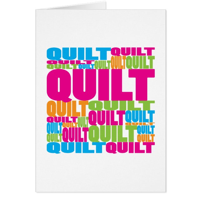 カラフルなキルト (正面)