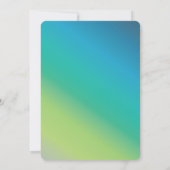 カラフルなキンセアニェラの女の子の誕生日パーティーの招待状 招待状 (裏面)