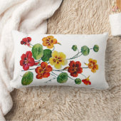 カラフルなキンレンカののどによって刺繍される枕 ランバークッション (ブランケット)