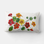 カラフルなキンレンカののどによって刺繍される枕 ランバークッション (裏面)