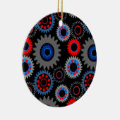 カラフルなギア セラミックオーナメント (右)