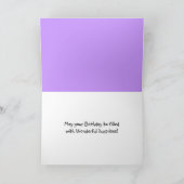 カラフルなギフトの誕生日カード カード (内部)